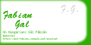fabian gal business card