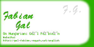 fabian gal business card